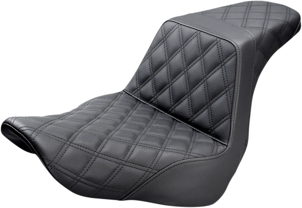 Saddlemen Step-Up Seat - Full Lattice Stitch - Black 818-29-175 - Main Product View