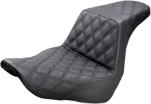 Load image into Gallery viewer, Saddlemen Step-Up Seat - Full Lattice Stitch - Black 818-29-175 - Main Product View