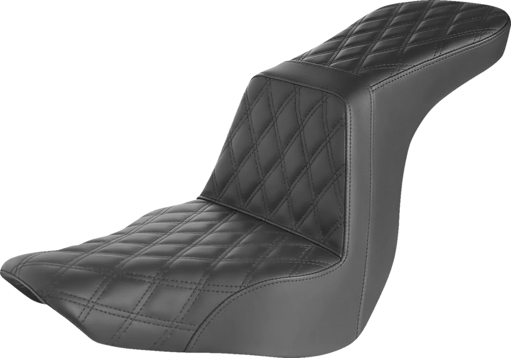 Saddlemen Step-Up Seat - Full Lattice Stitch - Black 818-29-195 - Main Product View