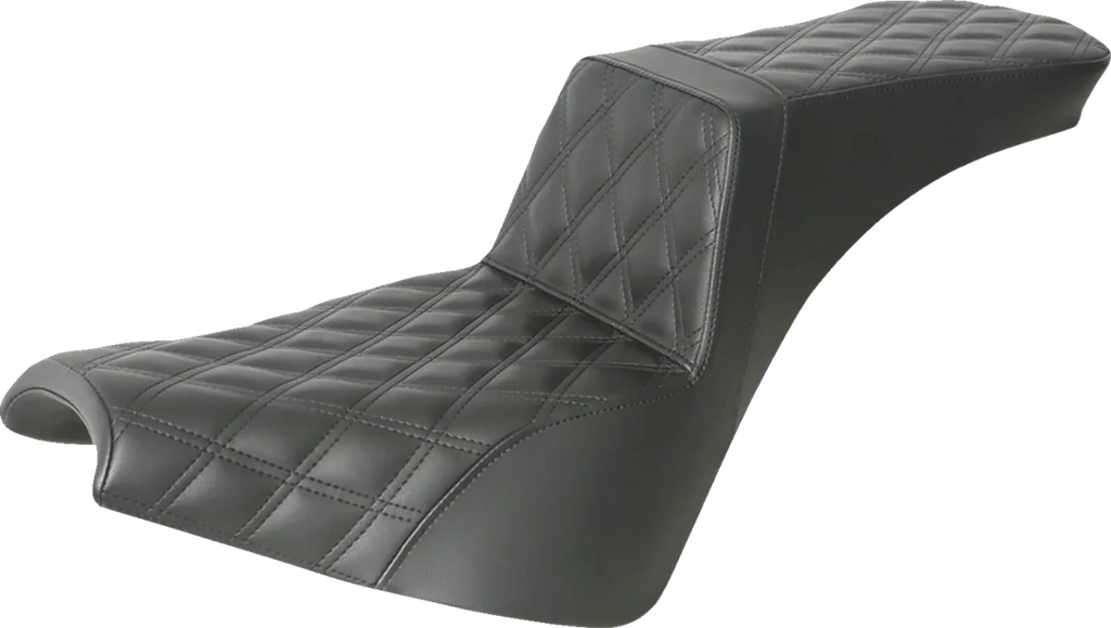 Saddlemen Step-Up Seat - Full Lattice Stitch - Black 818-30-195 - Main Product View