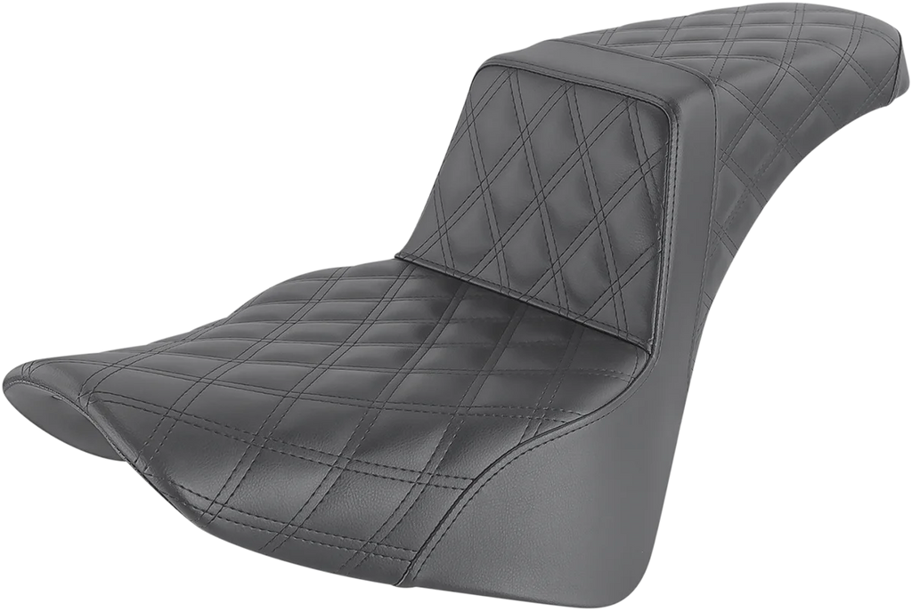 Saddlemen Step-Up Seat - Full Lattice Stitch - Black 818-33-175 - Main Product View