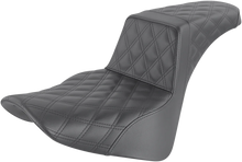 Load image into Gallery viewer, Saddlemen Step-Up Seat - Full Lattice Stitch - Black 818-33-175 - Main Product View