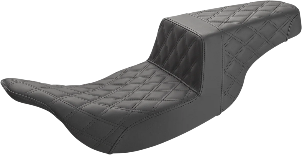 Saddlemen Step-Up Seat - Full Lattice Stitch - Black 897-07-175 - Main Product View