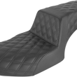 Load image into Gallery viewer, Saddlemen Step-Up Seat - Full Lattice Stitch - Black - Challenger I20-06-175 - Main Product View