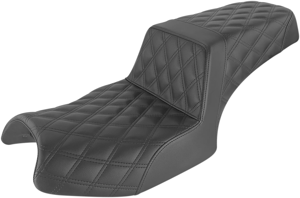 Saddlemen Step-Up Seat - Full Lattice Stitch - Black - Challenger I20-06-175 - Main Product View