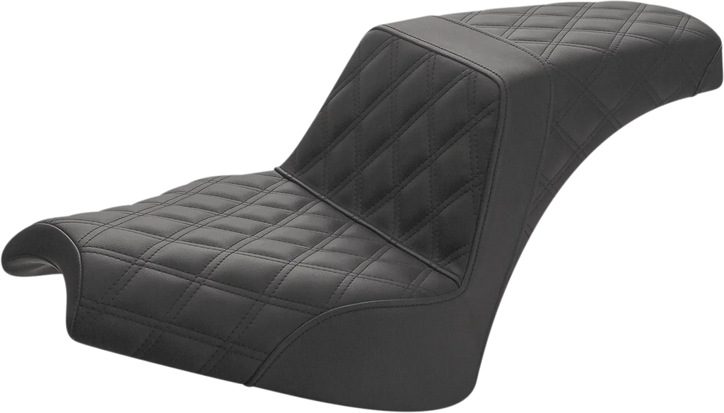 Saddlemen Step-Up Seat - Full Lattice Stitch - Black - Chief I21-04-175 - Main Product View