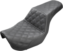 Load image into Gallery viewer, Saddlemen Step-Up Seat - Full Lattice Stitch - Black - Dyna 806-04-175 - Main Product View