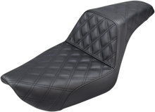 Load image into Gallery viewer, Saddlemen Step-Up Seat - Full Lattice Stitch - Black - Dyna 896-04-175 - Main Product View