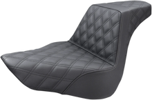 Load image into Gallery viewer, Saddlemen Step-Up Seat - Full Lattice Stitch - Black - FL/FX '18-'23 818-27-175 - Main Product View
