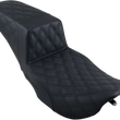 Load image into Gallery viewer, Saddlemen Step-Up Seat - Full Lattice Stitch - Black - FLHR/FLHX 897-06-175 - Side View