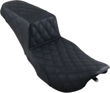 Load image into Gallery viewer, Saddlemen Step-Up Seat - Full Lattice Stitch - Black - FLHR/FLHX 897-06-175 - Side View