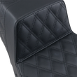 Load image into Gallery viewer, Saddlemen Step-Up Seat - Full Lattice Stitch - Black - FLHR/FLHX 897-06-175 - Back View