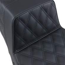 Load image into Gallery viewer, Saddlemen Step-Up Seat - Full Lattice Stitch - Black - FLHR/FLHX 897-06-175 - Back View