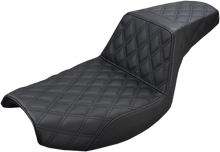 Load image into Gallery viewer, Saddlemen Step-Up Seat - Full Lattice Stitch - Black - FXR 882-09-175 - Main Product View