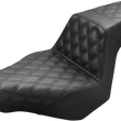 Load image into Gallery viewer, Saddlemen Step-Up Seat - Full Lattice Stitch - Black - FXSB 813-27-175 - Main Product View