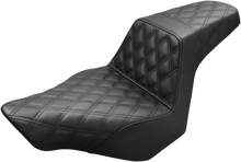 Load image into Gallery viewer, Saddlemen Step-Up Seat - Full Lattice Stitch - Black - FXSB 813-27-175 - Main Product View