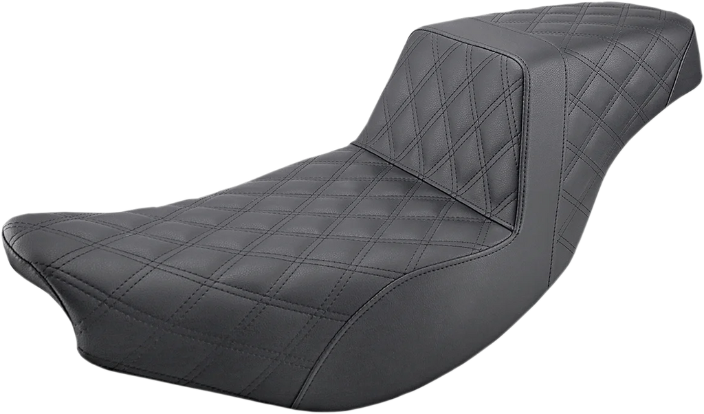 Saddlemen Step-Up Seat - Full Lattice Stitch - Black - Indian I14-07-175 - Main Product View