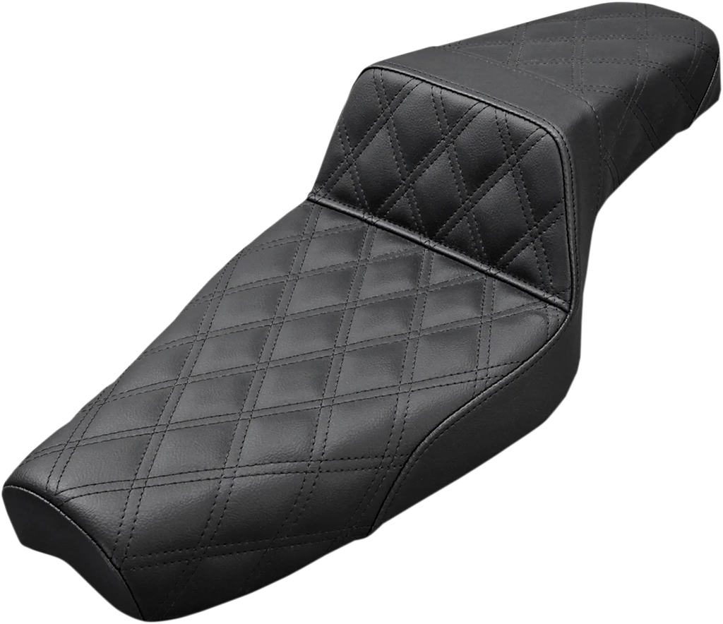 Saddlemen Step-Up Seat - Full Lattice Stitch - Black - XL 807-03-175 - Main Product View