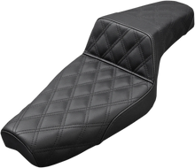 Load image into Gallery viewer, Saddlemen Step-Up Seat - Full Lattice Stitch - Black - XL 807-03-175 - Main Product View