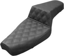 Load image into Gallery viewer, Saddlemen Step-Up Seat - Full Lattice Stitch - Black - XL 879-03-175 - Main Product View