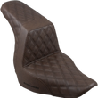 Load image into Gallery viewer, Saddlemen Step-Up Seat - Full Lattice Stitch - Brown 818-29-175BR - Main Product View