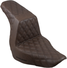 Load image into Gallery viewer, Saddlemen Step-Up Seat - Full Lattice Stitch - Brown 818-29-175BR - Main Product View