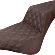 Load image into Gallery viewer, Saddlemen Step-Up Seat - Full Lattice Stitch - Brown 818-30-175BR - Main Product View