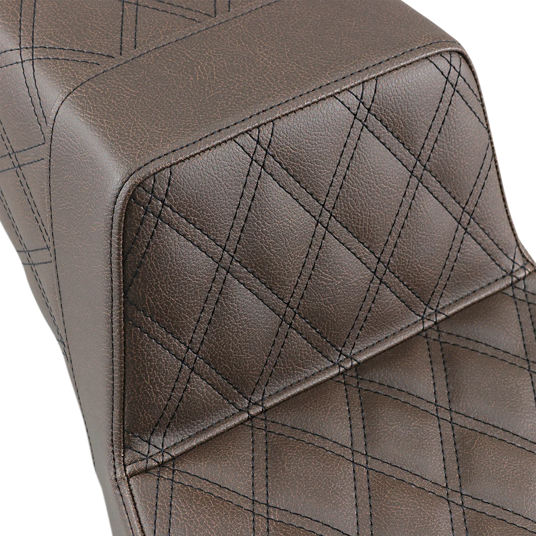 Saddlemen Step-Up Seat - Full Lattice Stitch - Brown 897-06-175BR - Back View
