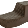 Load image into Gallery viewer, Saddlemen Step-Up Seat - Full Lattice Stitch - Brown 897-07-175BR - Main Product View