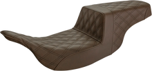 Load image into Gallery viewer, Saddlemen Step-Up Seat - Full Lattice Stitch - Brown 897-07-175BR - Main Product View