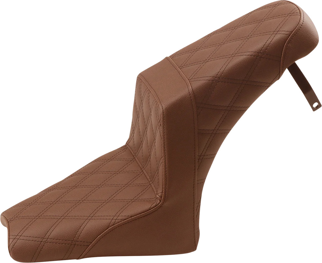 Saddlemen Step-Up Seat - Full Lattice Stitch - Brown - Scout Bobber I18-33-175BR - Main Product View