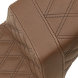 Load image into Gallery viewer, Saddlemen Step-Up Seat - Full Lattice Stitch - Brown - Scout Bobber I18-33-175BR - Side View