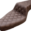 Load image into Gallery viewer, Saddlemen Step-Up Seat - Full Lattice Stitch - Brown - XL 879-03-175BR - Main Product View