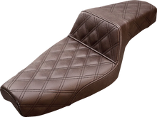 Load image into Gallery viewer, Saddlemen Step-Up Seat - Full Lattice Stitch - Brown - XL 879-03-175BR - Main Product View
