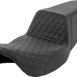 Load image into Gallery viewer, Saddlemen Step-Up Seat - Honeycomb - Black Stitching - FL '08-'23 808-07B-177 - Main Product View