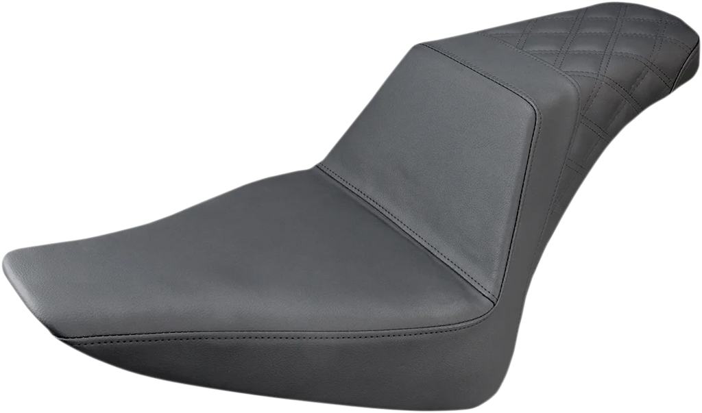 Saddlemen Step-Up Seat - Rear Lattice Stitch - Black - FLS 812-26-173 - Main Product View