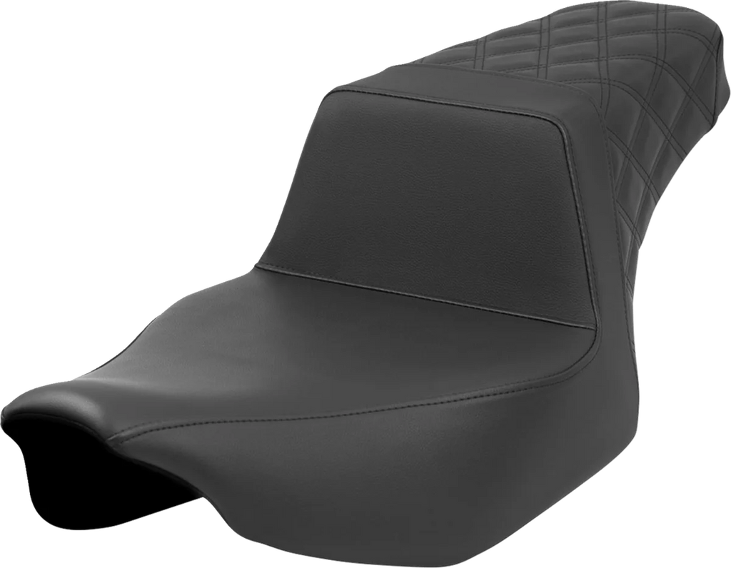 Saddlemen Step-Up Seat - Rear Lattice Stitch - Black - Road Glide/Street Glide 823-07-173 - Main Product View
