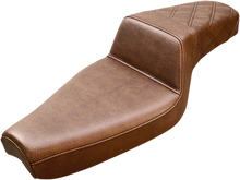 Load image into Gallery viewer, Saddlemen Step-Up Seat - Rear Lattice Stitch - Brown - XL 807-03-173BR - Main Product View