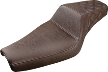 Load image into Gallery viewer, Saddlemen Step-Up Seat - Rear Lattice Stitch - Brown - XL 807-11-173BR - Main Product View