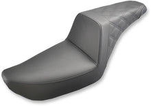 Load image into Gallery viewer, Saddlemen Step-Up Seat - Rear Lattice Stitched - Black - Dyna 804-04-173 - Main Product View