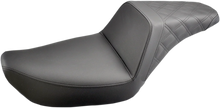 Load image into Gallery viewer, Saddlemen Step-Up Seat - Rear Lattice Stitched - Black - FXD 896-04-173 - Main Product View
