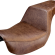 Load image into Gallery viewer, Saddlemen Step-Up Seat - Rear Lattice Stitched - Brown - Dyna 806-04-173BR - Main Product View
