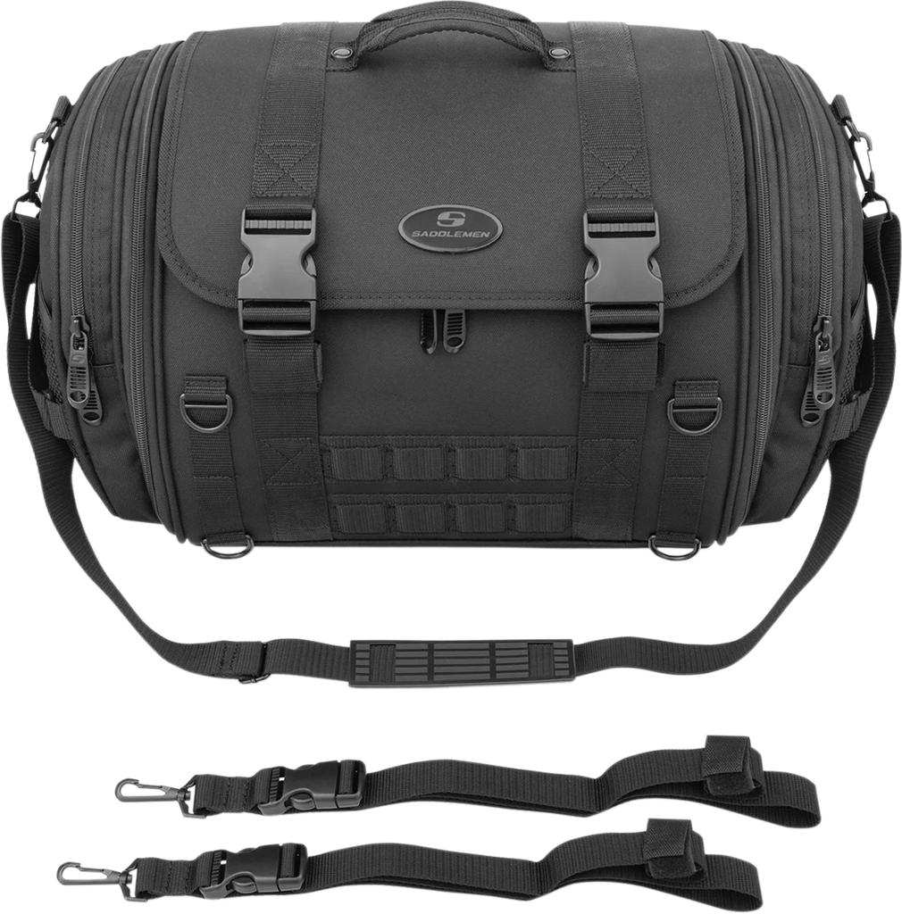 Saddlemen TR2300DE TL Sissy Bar Bag - Black EX000043S - Main Product View