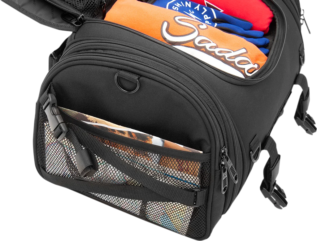Saddlemen TR2300DE TL Sissy Bar Bag - Black EX000043S - Installation View