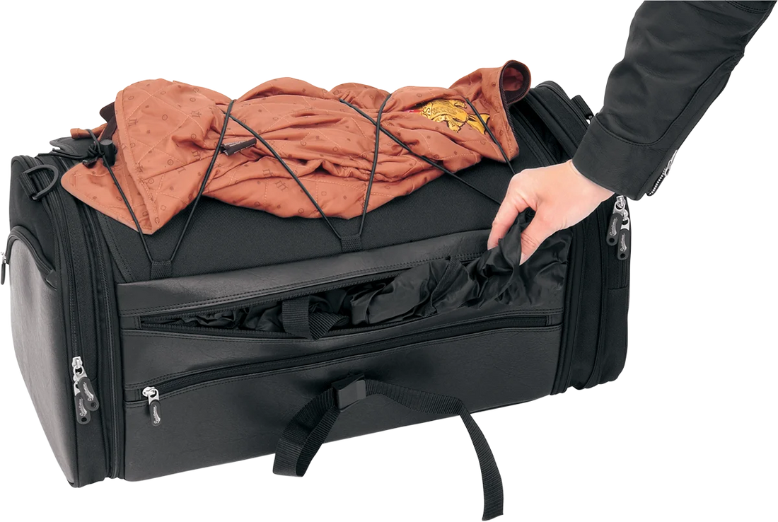 Saddlemen TR3300DE Deluxe Rack Bag - Back View