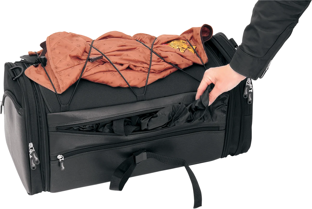 Saddlemen TR3300DE Deluxe Rack Bag - Back View