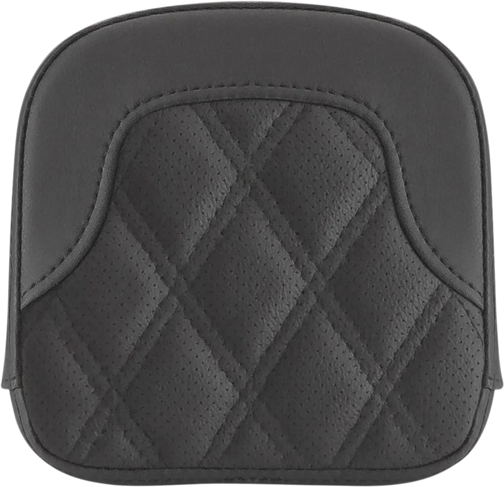 Saddlemen Tall Sissy Bar Pad - RoadSofa™ - Lattice Stitch - Black - FL '99-'23 040744 - Main Product View