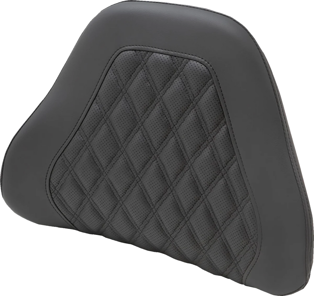 Saddlemen Tour-Pak® Backrest Pad Cover - Lattice Stitched - Black 88-11885LS - Main Product View