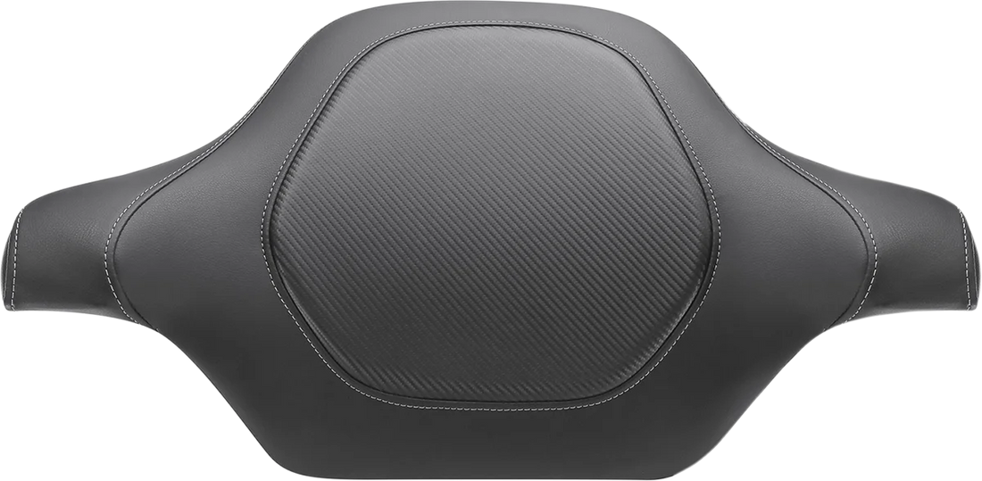 Saddlemen Tour-Pak® Backrest Pad Cover - Road Sofa Seat - Carbon Fiber 90-11884CF - Side View