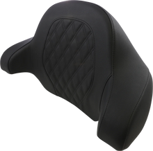 Load image into Gallery viewer, Saddlemen Tour-Pak® Backrest Pad - Step-Up - Lattice Stitch - Black - FL '14-'23 814-07-TPACK-SU - Main Product View